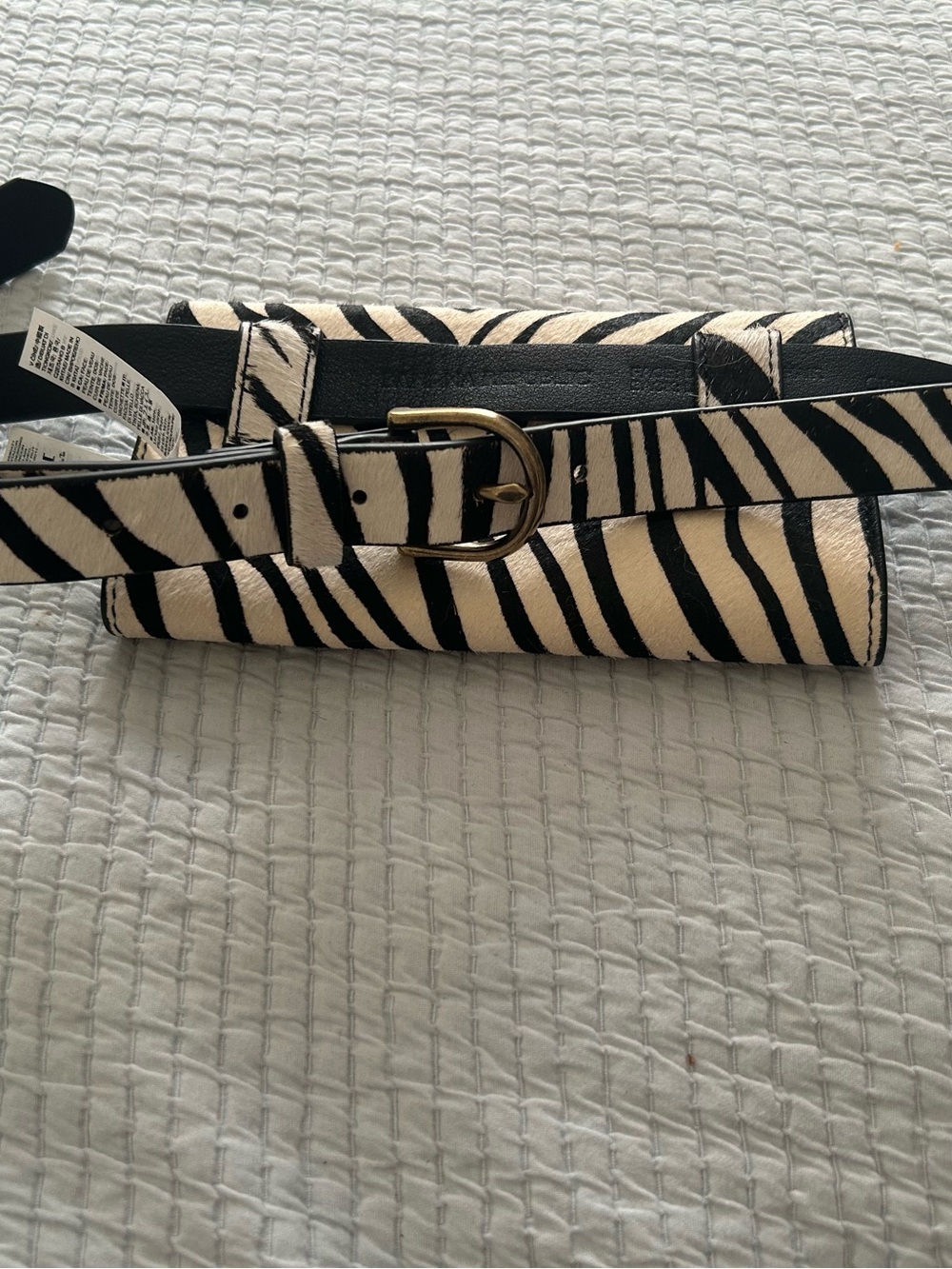 Banana Republic Zebra Haircalf Leather Belt Bag - Picture 8 of 10